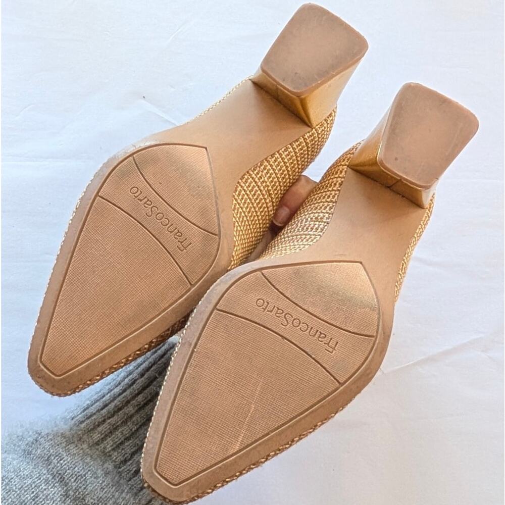 Franco Sarto Jesslyn Tan Multi Leather/Fabric Pumps, size 8.5M - Picture 6 of 6